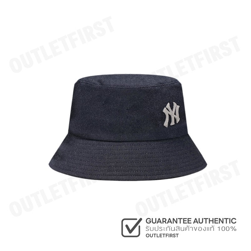MLB รุ่น BASIC DENIM BUCKET HAT NEW YORK YANKEES CODE: 3AHTD014N 50NYD หมวกบักเก็ต หมวกปีกเฟร๊ปเป้ หมวกเอ็มแอลบี