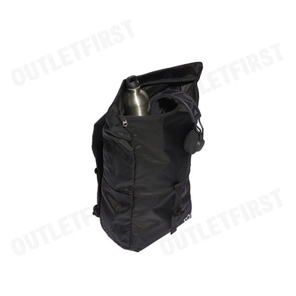 ADIDAS รุ่น PREMIUM ESSENTIALS ROLLTOP BACKPACK CODE: IJ0766 กระเป๋าเป้ กระเป๋าสะพายหลัง กระเป๋าสีดำ
