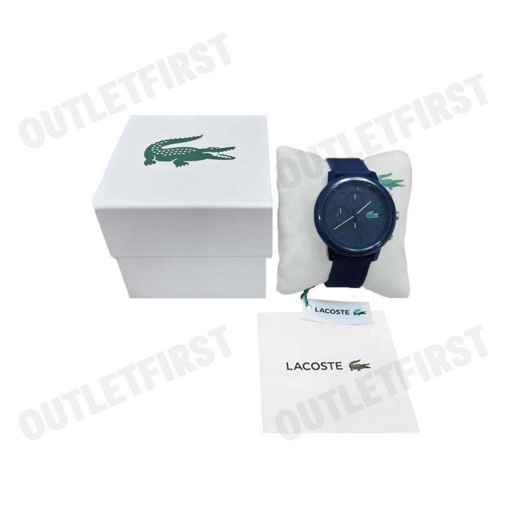 LACOSTE รุ่น MEN'S LACOSTE 12.12 CHRONO SILICONE WATCH CODE: LC2011244 นาฬิกาข้อมือ นาฬิกาผู้ชาย นาฬิกาลาคอส