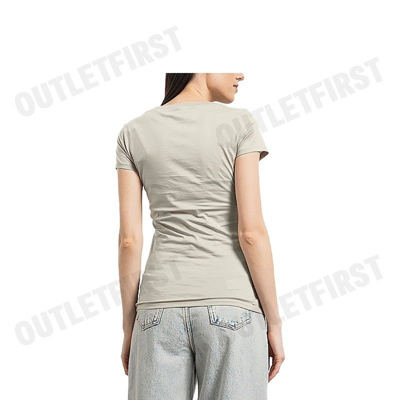 ARMANI EXCHANGE รุ่น PIMA COTTON PRINT LONG SLEEVE T-SHIRT CODE: 8NYT70 YJ16Z 1786 เสื้อยืดคอกลม เสื้อผู้หญิง แขนสั้น