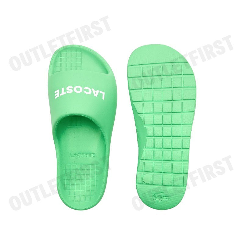LACOSTE รุ่น MEN'S SERVE SLIDE 2.0 SLIDES CODE: 7-47CMA00151R7 รองเท้าแตะ รองเท้าผู้ชาย รองเท้าสลิปออน