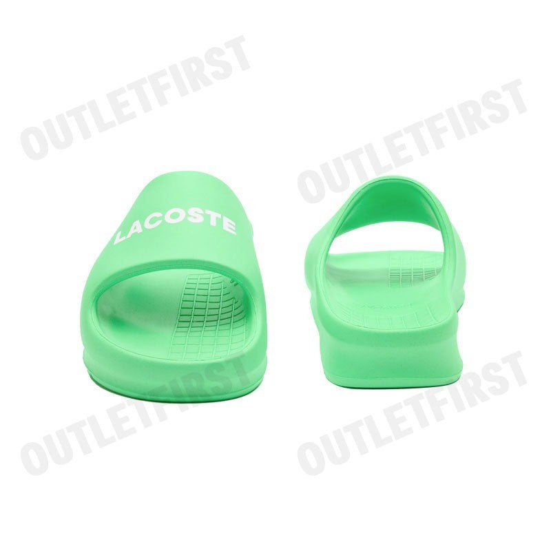 LACOSTE รุ่น MEN'S SERVE SLIDE 2.0 SLIDES CODE: 7-47CMA00151R7 รองเท้าแตะ รองเท้าผู้ชาย รองเท้าสลิปออน
