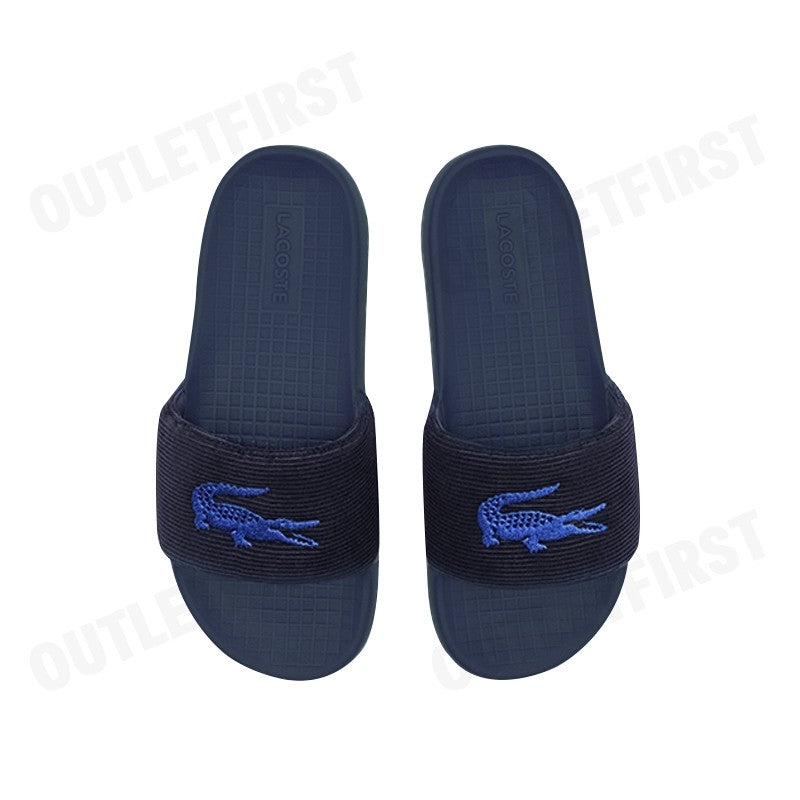 LACOSTE รุ่น MEN'S SERVE SLIDE 1.0 SLIDES CODE: 7-48CMA000795K รองเท้าแตะ รองเท้าผู้ชาย สลิปออน