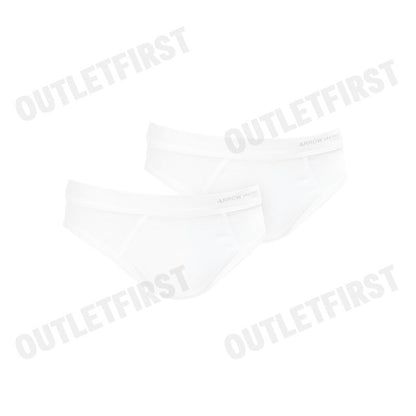 ARROW UNDERWEAR COTTON RIB HALF BRIEFS FIT COLOR WHITE CODE: MXCH823W2CRWH