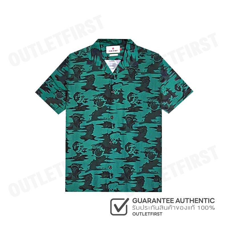 JOHN HENRY รุ่น MEN'S SHORT SLEEVES RELAXED FIT SHIRT (GREEN) CODE: JH F324MSSRL21 เสื้อเชิ้ตแขนสั้น เสื้อเชิ้ต