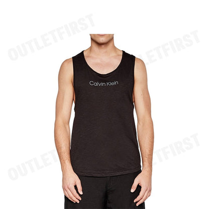 CALVIN KLEIN SWIMWEAR รุ่น CREW NECK TANK CODE: KM01009 BEH เสื้อกล้ามแขนกุด เสื้อกล้ามผู้ชาย เสื้อกล้ามสีดำ