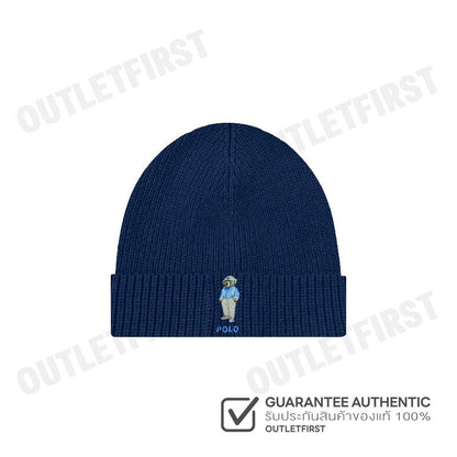 POLO RALPH LAUREN รุ่น POLO BEAR RIB-KNIT BEANIE CODE: 449959380002  หมวกบีนนี่ หมวกไหมพรม หมวกโปโล