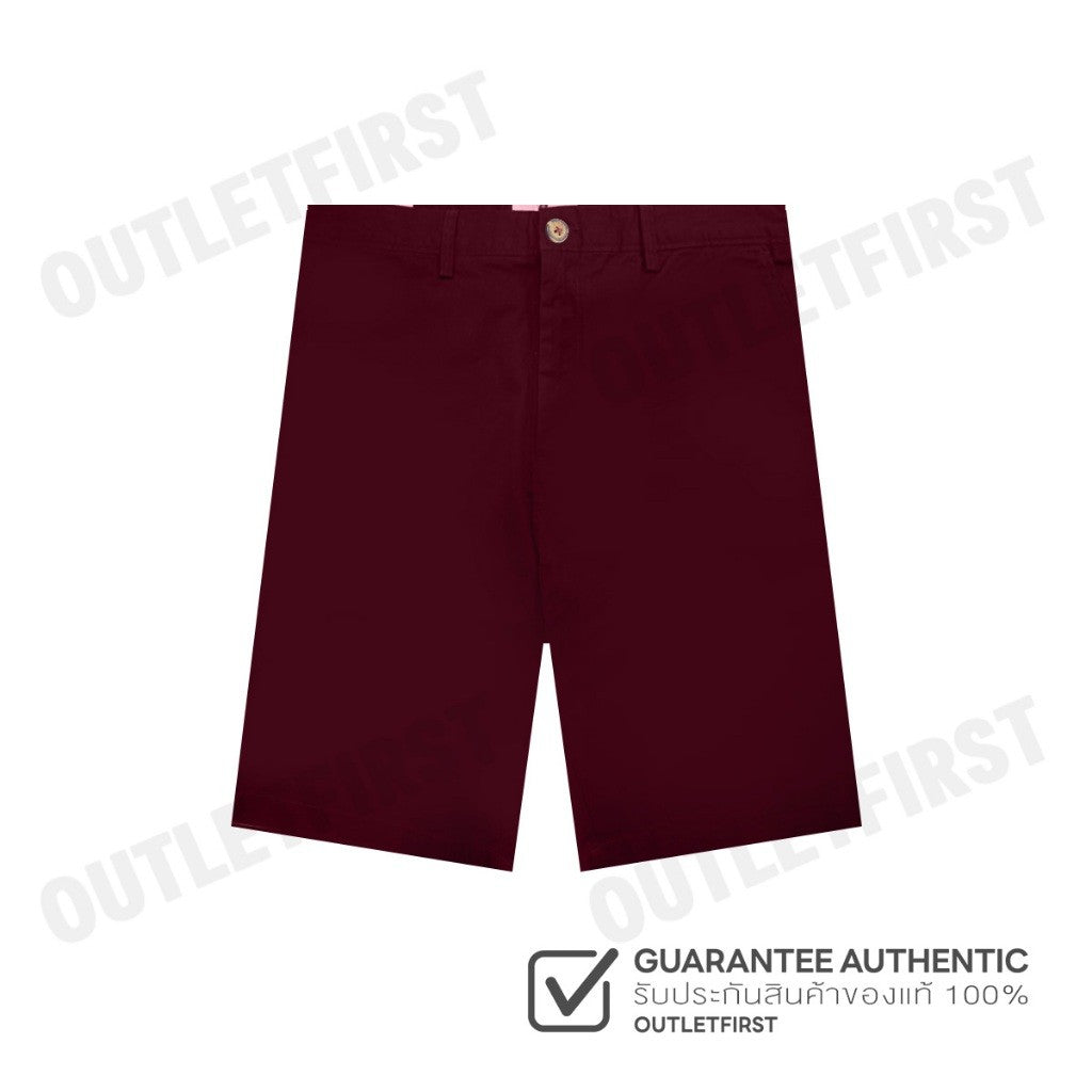 JOHN HENRY รุ่น MEN'S SLIM FIT SHORTS PANT (BURGUNDY) CODE: JH S424MSHSM11 กางเกงขาสั้น กางเกงลำลอง กางเกงผู้ชาย