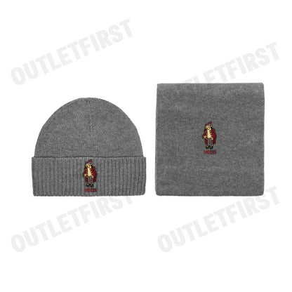 POLO RALPH LAUREN รุ่น HAT & SCARF GIFT SET CODE: 449959535001 เซ็ทหมวกผ้าพันคอ หมวกไหมพรม ผ้าพันคอ