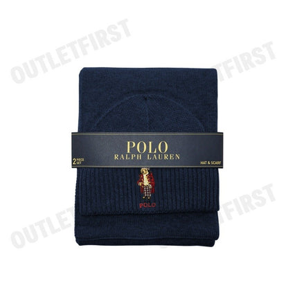 POLO RALPH LAUREN รุ่น HAT & SCARF GIFT SET CODE: 449959535002 เซ็ทหมวกผ้าพันคอ หมวกไหมพรม ผ้าพันคอ