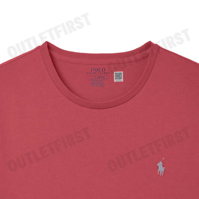 POLO RALPH LAUREN รุ่น CUSTOM SLIM FIT JERSEY CREWNECK T-SHIRT CODE: 710671438355 เสื้อยืดคอกลม เสื้อยืดแขนสั้น เสื้อยืด