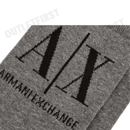 ARMANI EXCHANGE รุ่น TENNIS SOCKS WITH LOGO CODE: 953033 CC653 00048  ถุงเท้าข้อยาว ถุงเท้าสีเทา ถุงเท้าอมานี่
