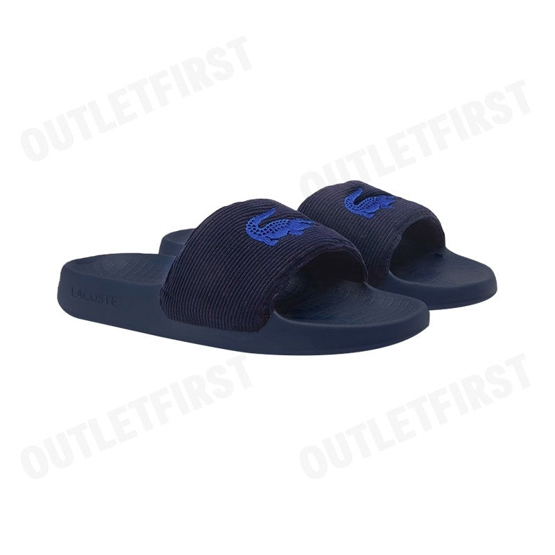 LACOSTE รุ่น MEN'S SERVE SLIDE 1.0 SLIDES CODE: 7-48CMA000795K รองเท้าแตะ รองเท้าผู้ชาย สลิปออน