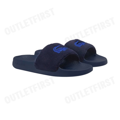 LACOSTE รุ่น MEN'S SERVE SLIDE 1.0 SLIDES CODE: 7-48CMA000795K รองเท้าแตะ รองเท้าผู้ชาย สลิปออน