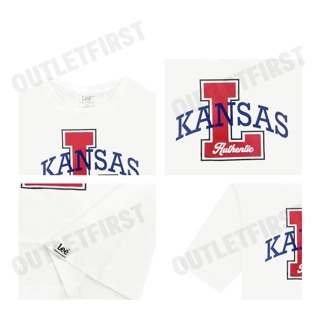 LEE รุ่น CROPPED FIT NEW PREPS COLLECTION GIRL TEE SHORT SLEEVE [KIDS] CODE: LK F124GTSSN38 เสื้อยืด เสื้อครอป แขนสั้น