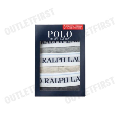 POLO RALPH LAUREN รุ่น STRETCH COTTON 3 CLASSIC TRUNKS CODE: 714830299045 กางเกงใน กางเกงบ๊อกเซอร์ ชั้นในผู้ชาย