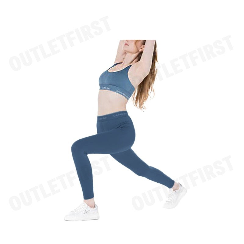 CALVIN KLEIN SPORT รุ่น MODERN SPORT HIGH RISE 7/8 LEGGINGS CODE: 4WS4L633 420 กางเกงออกกำลังกาย เลคกิ้ง ขายาว