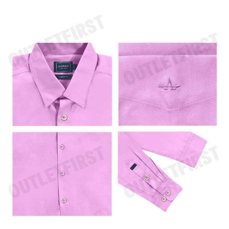 ARROW รุ่น BAMBOO SHIRT CODE: MACM707W2BSPI เสื้อเชิ้ต เสื้อแขนยาว เสื้อผู้ชาย