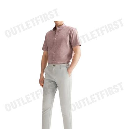G2000 รุ่น COTTON STAND LOGO SHIRT IN SMART FIT CODE: 41130612 34 เสื้อเชิ้ต เสื้อแขนสั้น เสื้อผู้ชาย