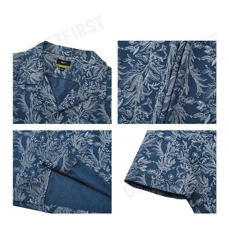 G2000 รุ่น FOREST ALL OVER PRINT CASUAL SHIRT IN RELAXED FIT CODE: 41130464 78 เสื้อเชิ้ต เสื้อแขนสั้น เสื้อผู้ชาย