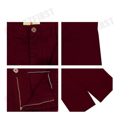 JOHN HENRY รุ่น MEN'S STRETCH CHINO PANTS (BURGUNDY) CODE: JH S424MPTRG10 กางเกงขายาว กางเกงขายาวผู้ชาย กางเกง