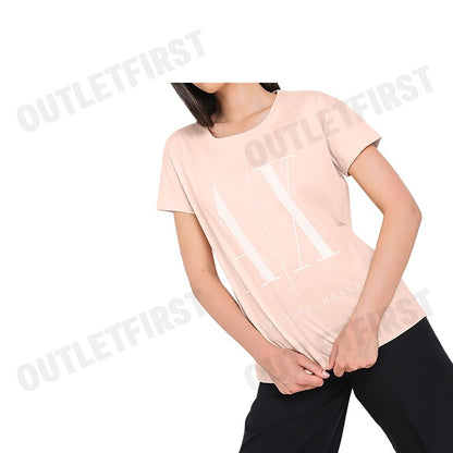 ARMANI EXCHANGE รุ่น RELAXED FIT ICON PROJECT T-SHIRT CODE: 8NYTCX YJG3Z 7415 เสื้อยืดคอกลม เสื้อยืดผู้หญิง เสื้อยืด