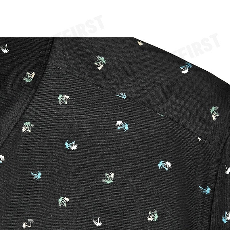G2000 รุ่น MEN CLOTHING COTTON OXFORD PALM TREE PRINTED SHIRT SMART FIT CODE: 41120432 96 เสื้อเชิ้ตแขนยาว เสื้อเชิ้ต