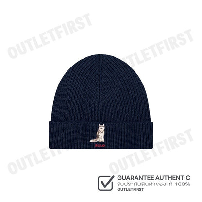POLO RALPH LAUREN รุ่น HUSKY DOG BEANIE CODE: 449959442002 หมวกบีนนี่ หมวกไหมพรม หมวกโปโล