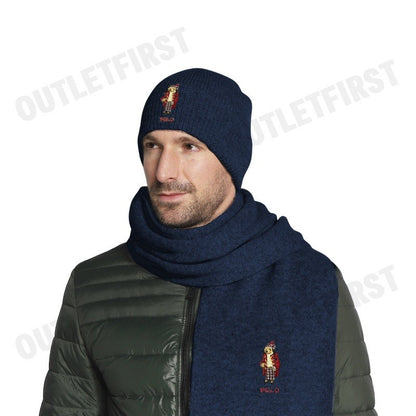 POLO RALPH LAUREN รุ่น HAT & SCARF GIFT SET CODE: 449959535002 เซ็ทหมวกผ้าพันคอ หมวกไหมพรม ผ้าพันคอ