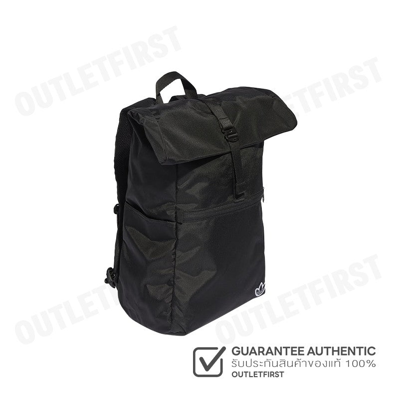 ADIDAS รุ่น PREMIUM ESSENTIALS ROLLTOP BACKPACK CODE: IJ0766 กระเป๋าเป้ กระเป๋าสะพายหลัง กระเป๋าสีดำ