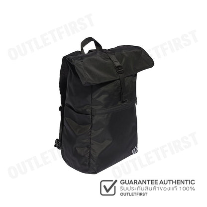 ADIDAS รุ่น PREMIUM ESSENTIALS ROLLTOP BACKPACK CODE: IJ0766 กระเป๋าเป้ กระเป๋าสะพายหลัง กระเป๋าสีดำ