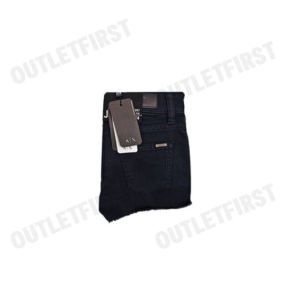 ARMANI EXCHANGE รุ่น J59 SHORTY SHORT CODE: 8NYJ59 Y5ECZ 1510 กางเกงยีนส์ขาสั้น กางเกงขาสั้นสีดำ กางเกงขาสั้นผู้หญิง