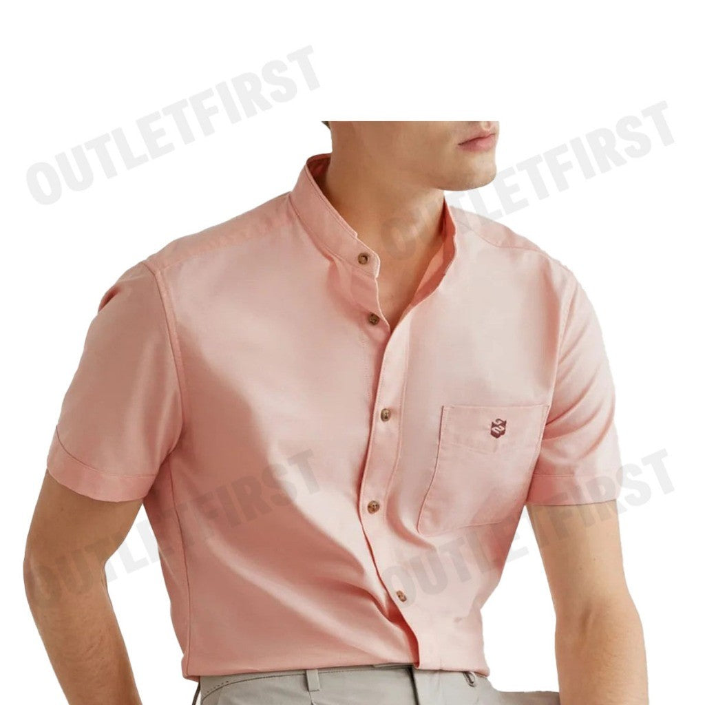 G2000 รุ่น OXFORD STAND COLLAR LOGO CASUAL SHIRT IN SMART FIT SHORT SLEEVE CODE:41130032 33 เสื้อเชิ้ต เสื้อแขนสั้น