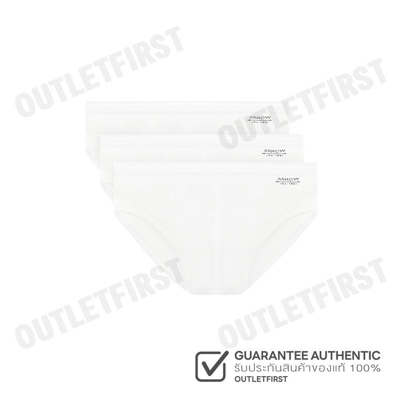ARROW รุ่น MEN INNERWEAR BIKINI 3 PACK CODE: MXWH93CS2CRWH กางเกงชั้นใน กางเกงผู้ชาย กางเกง