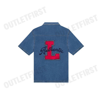 LEE รุ่น BOY'S SHORT SLEEVED SHIRT [KIDS] CODE: LK F124BSHSN05 เสื้อเชิ้ต เสื้อยีนส์ เสื้อเด็กผู้ชาย