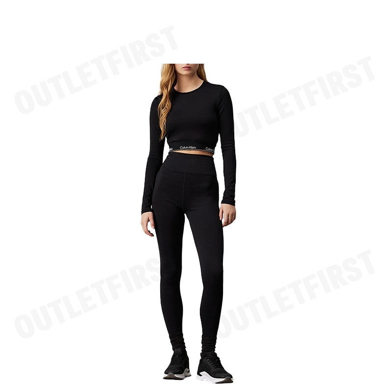 CALVIN KLEIN SPORT รุ่น LOGO GYM LEGGINGS CODE: 4WS3L601 001 กางเกงออกกำลังกาย เลคกิ้ง สำหรับผู้หญิง
