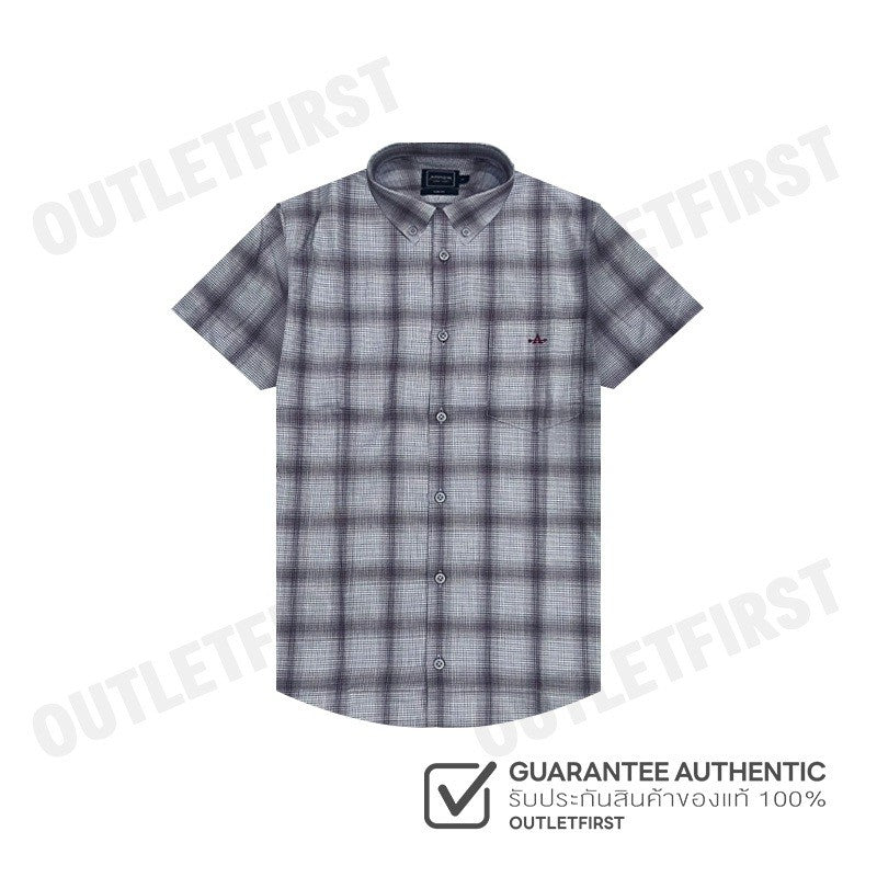 ARROW รุ่น COTTON SHORT SLEEVES SHIRT CODE: MACS104W2CSBR เสื้อเชิ้ต เสื้อแขนสั้น เสื้อผู้ชาย