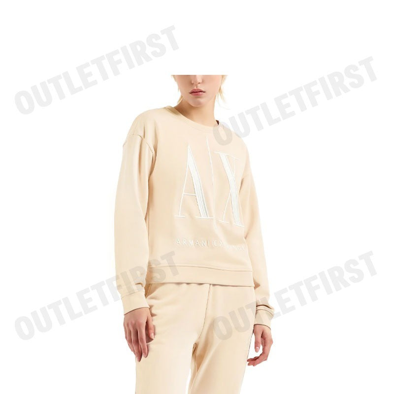 ARMANI EXCHANGE รุ่น STRETCH FABRIC ZIP-UP HOODIE CODE: 8NYM02 YJ68Z 14BD เสื้อสเวตเตอร์แขนยาว เสื้อแขนยาวผู้หญิง เสื้อ