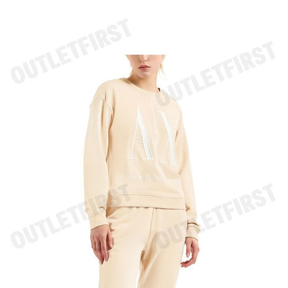 ARMANI EXCHANGE รุ่น STRETCH FABRIC ZIP-UP HOODIE CODE: 8NYM02 YJ68Z 14BD เสื้อสเวตเตอร์แขนยาว เสื้อแขนยาวผู้หญิง เสื้อ
