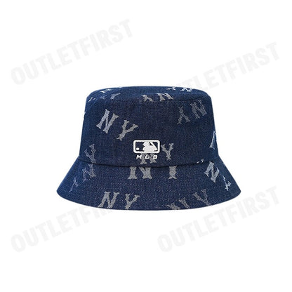 MLB รุ่น DENIM COOPERS MEGA LOGO NEW YORK YANKEES CODE: 3AHTDP24N 50INS หมวกบักเก็ต หมวกเฟร๊ปเป้ หมวกเอ็มแอลบี