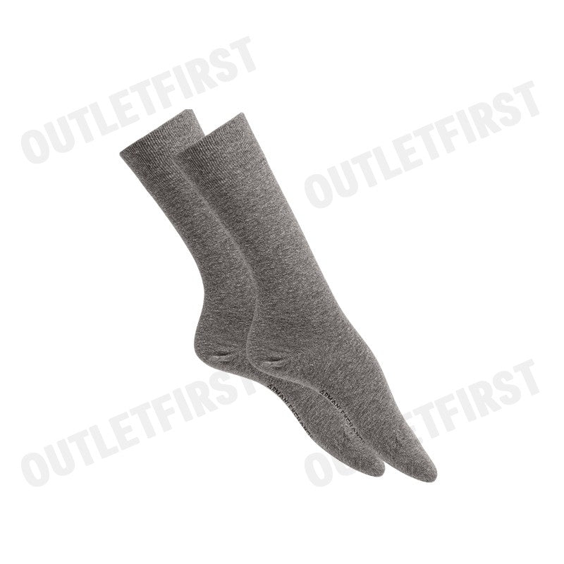 ARMANI EXCHANGE รุ่น TENNIS SOCKS WITH LOGO CODE: 953033 CC653 00048  ถุงเท้าข้อยาว ถุงเท้าสีเทา ถุงเท้าอมานี่