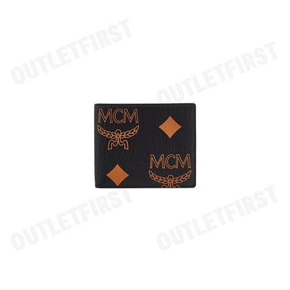 MCM รุ่น  BIFOLD WALLET IN MAXI VISETOS CODE: MXS DATA01 BK001 กระเป๋าสตางค์ใบสั้น กระเป๋าสตางค์ กระเป๋า