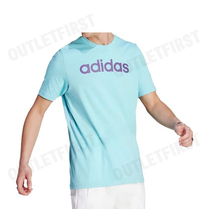 ADIDAS รุ่น ESSENTIALS SINGLE JERSEY LINEAR EMBROIDERED LOGO TEE CODE: IJ8659 เสื้อยืดคอกลม เสื้อผู้ชาย เสื้อกีฬา