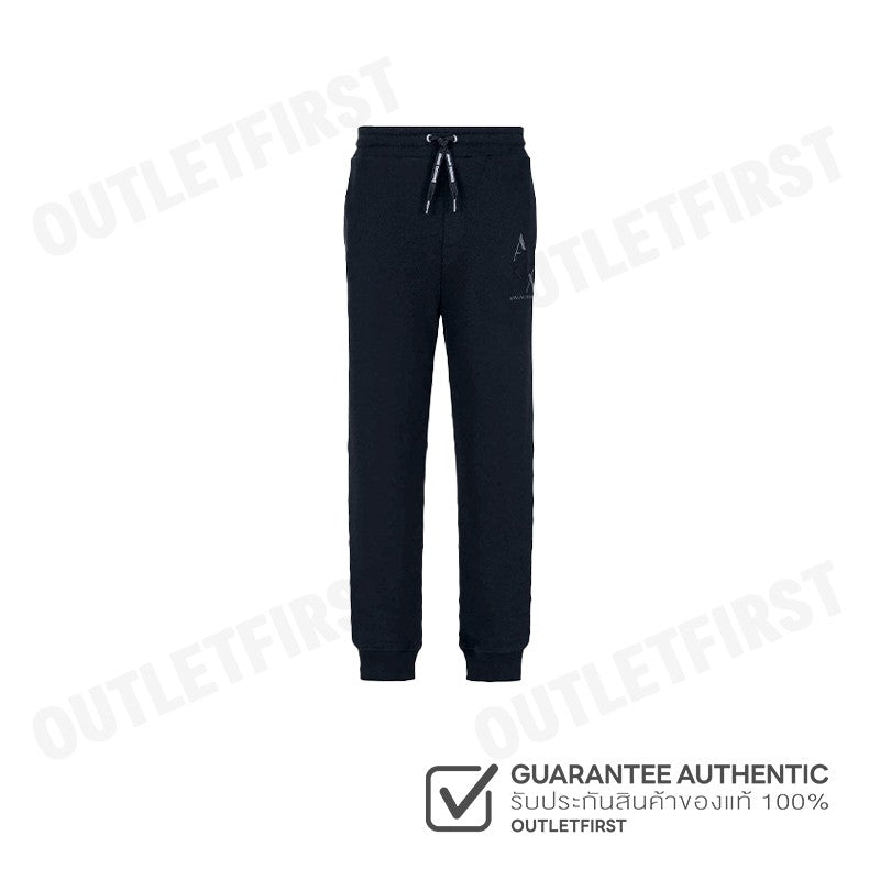 ARMANI EXCHANGE รุ่น  SUSTAINABILITY VALUES ORGANIC COTTON FLEECE JOGGER LOGO SWEATPANTS CODE: 6RZPAL ZJ กางเกงขายาว