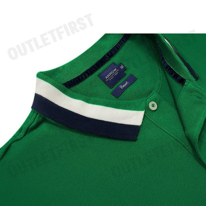 ARROW รุ่น STRIPED COLLAR SOLID POLO SHIRT CODE: KR8L1GRE เสื้อโปโลผู้ชาย เสื้อโปโล เสื้อโปโลแขนสั้น