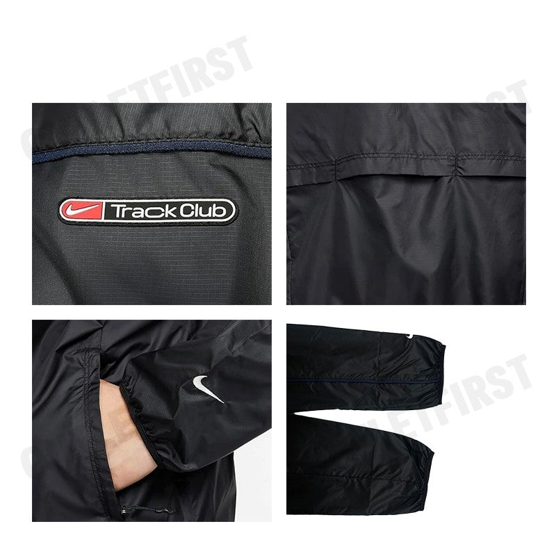 NIKE รุ่น TRACK CLUB MEN'S STORM-FIT RUNNING JACKET CODE: FB5516 010 เสื้อแจ็คเก็ตแขนยาว เสื้อแจ็คเก็ตผู้ชาย เสื้อแขนยาว