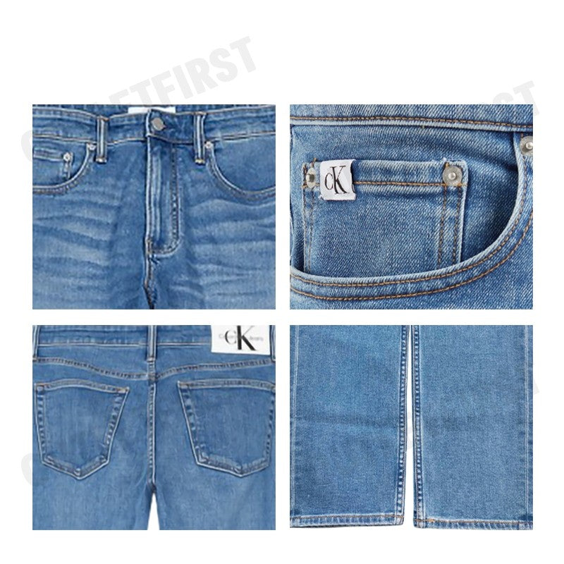 CALVIN KLEIN JEANS รุ่น 37.5 AUTHENTIC STRAIGHT JEANS CODE: J325385 1AA กางเกงยีนส์ กางเกงยีนส์ผู้ชาย กางเกงยีนส์
