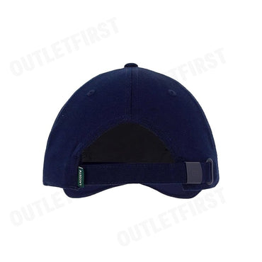 LACOSTE รุ่น UNISEX LACOSTE ADJUSTABLE ORGANIC COTTON TWILL CAP CODE: RK9871 10 166 หมวกแก็ป หมวกเบสบอล หมวก