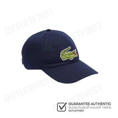 LACOSTE รุ่น UNISEX LACOSTE ADJUSTABLE ORGANIC COTTON TWILL CAP CODE: RK9871 10 166 หมวกแก็ป หมวกเบสบอล หมวก