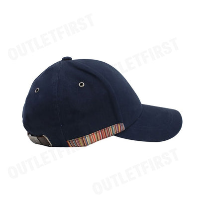 PAUL SMITH รุ่น LINEN BASEBALL CAP (NAVY) CODE: M1A-987DT-M01427 หมวกแก็ป หมวกแฟชั่น หมวกทรงเบสบอล